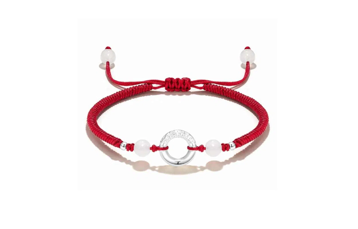 百利金 祥云平安扣 国潮复古新中式平安转运吉祥纳福小众设计精致轻奢经典百搭高级感可调节转运珠手饰#好运 玛瑙 手绳 男女同款情侣款