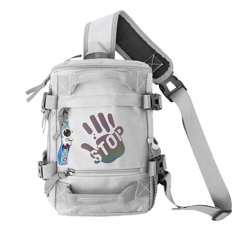 笛贝嘉 时尚轻便外出简约百搭 牛津布 胸包 男女同款情侣款 多色