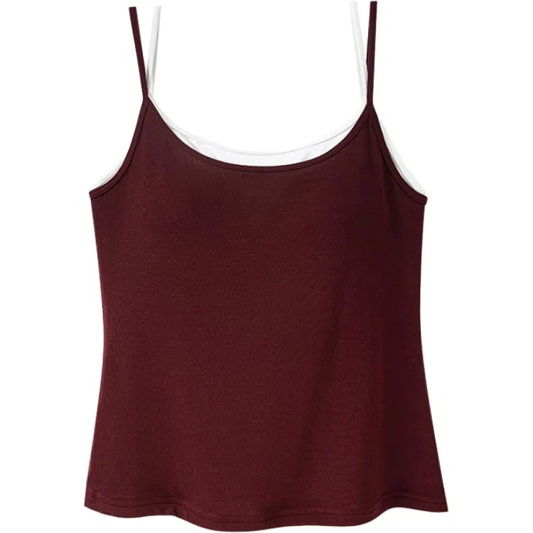 内在密码 假两件带胸垫吊带文胸一体背心 女款