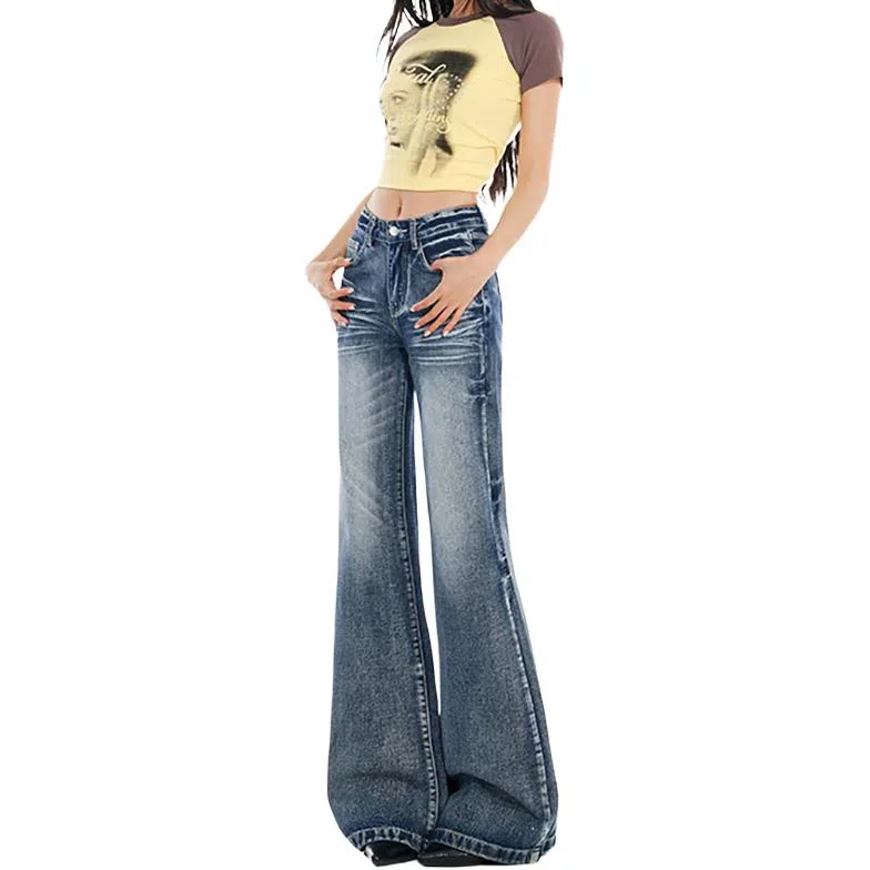 如续 简约百搭舒适时尚牛仔裤 女款