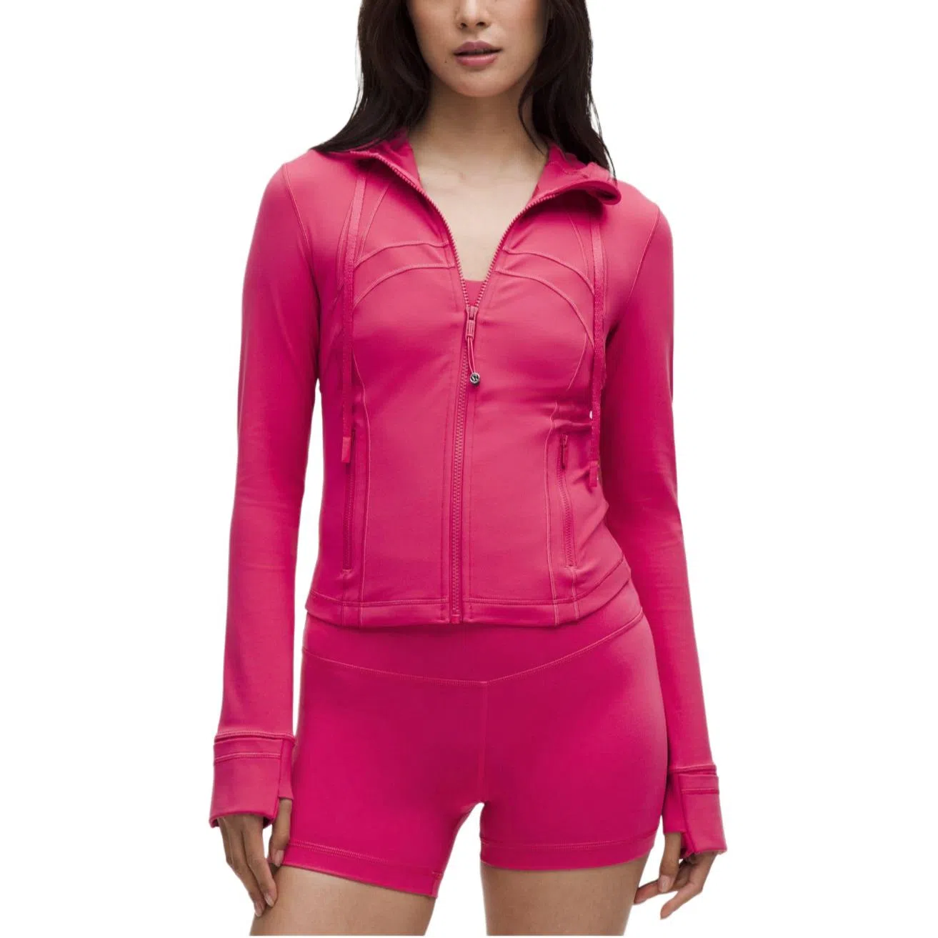 lululemon Hooded Zip Jacket Khaki