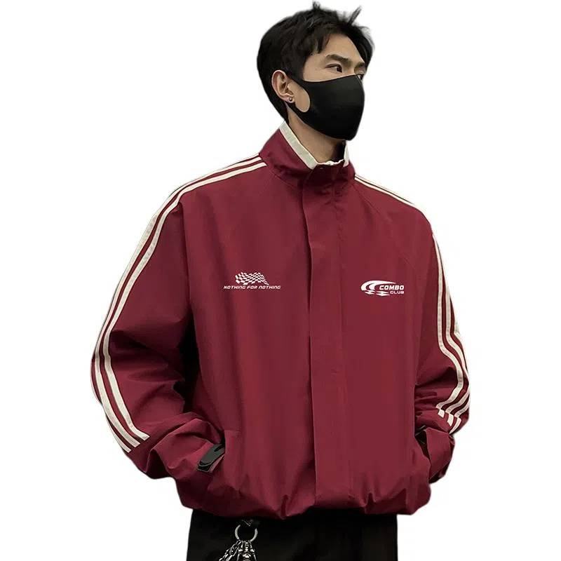 LISENPOK Racing Flag Logo Jacket