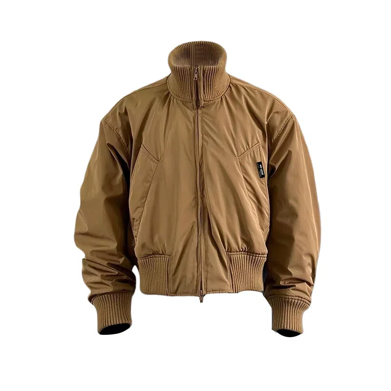 SUNSETMONENT Classic Collar Warm Cotton Jacket Navy