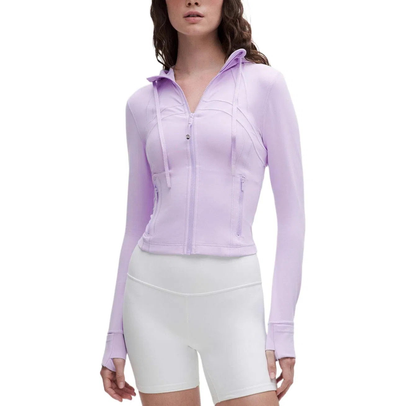 lululemon Hooded Zip Jacket Khaki