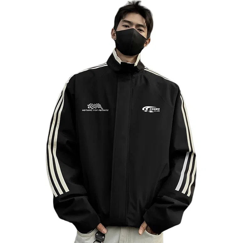 LISENPOK Racing Flag Logo Jacket