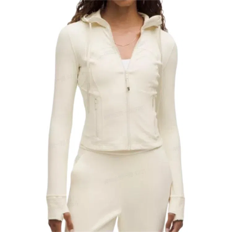 lululemon Hooded Zip Jacket Khaki