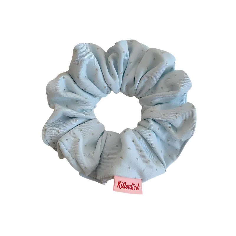 丹琴 奶油甜星！韩系甜美星星大肠圈发绳软糯针织波点头绳丸子头侧低马尾皮筋发饰品 布 发圈 女款