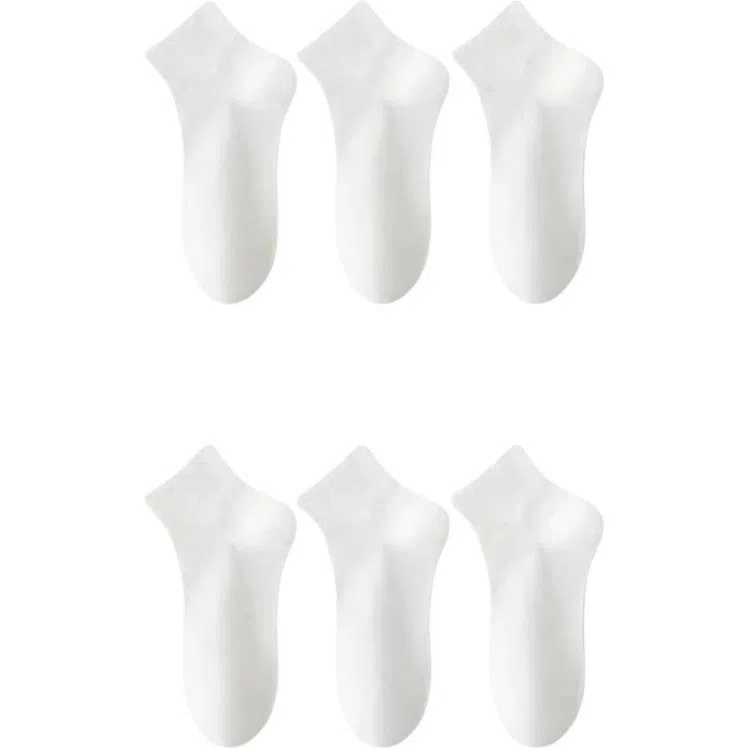 妮轻 纯棉防臭夏季纯色简约中筒袜 女款