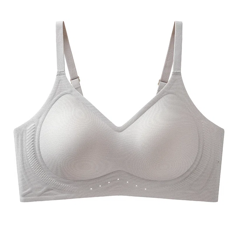 欧迪芬 无痕冰丝轻薄透气亲肤柔软反重力提拉果冻软支撑上托聚拢防下垂收副乳夏季冰凉感文胸 女款