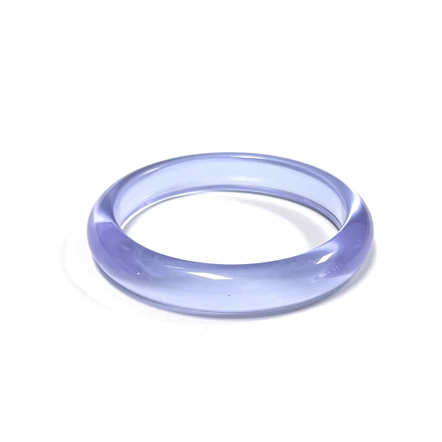 琉堇 新中式国潮国风 暮山紫透亮温柔细腻 小众古色古香 显白水润 高级轻奢贵妃镯 汉服旗袍美人镯#好运 琉璃 手镯 女款