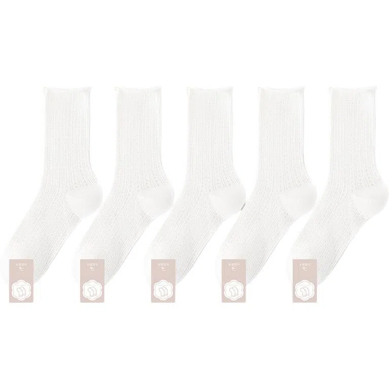 黛梦恋 薄款网眼透气中筒袜 女款