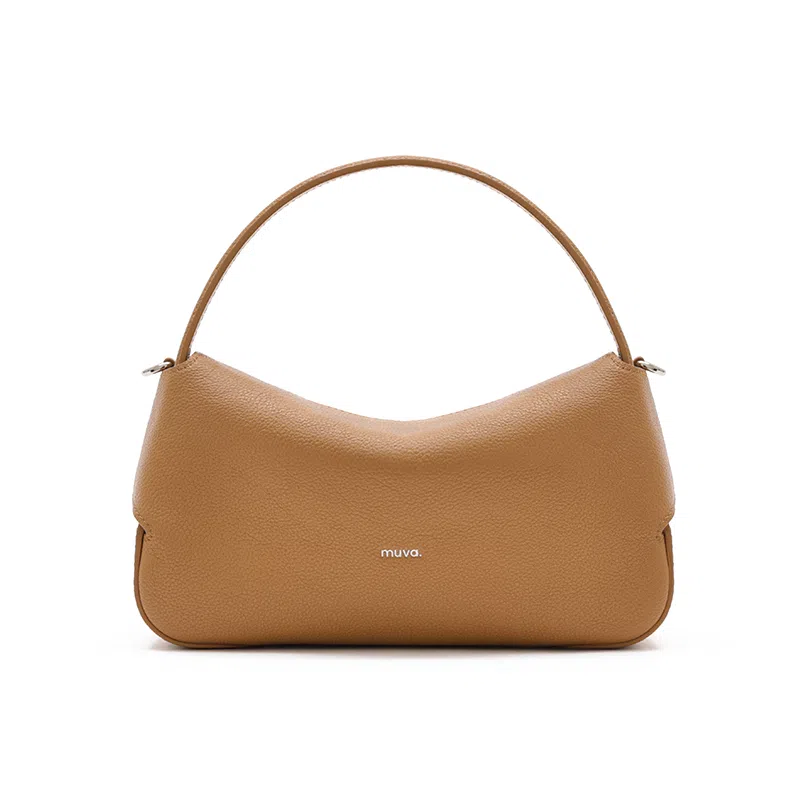 MUVA Cream Brown Handbag
