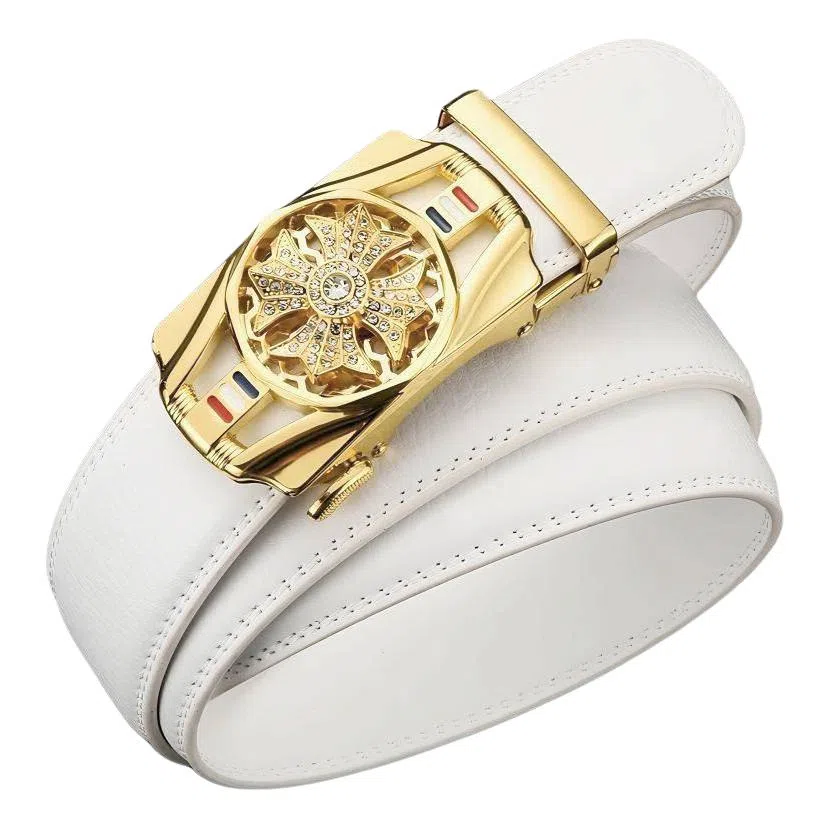 JEANSWEST Business Casual Leather Belt 3.5CM