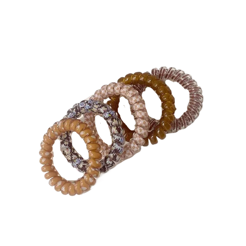 希铃 果冻彩色系列 电话圈组合款 树脂 发圈/头绳 女款