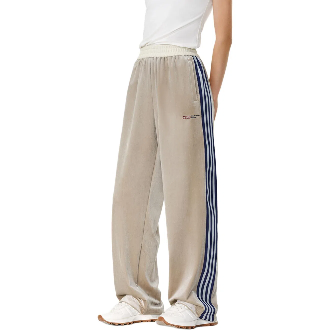 Atry Velvet Contrast Tape Pants