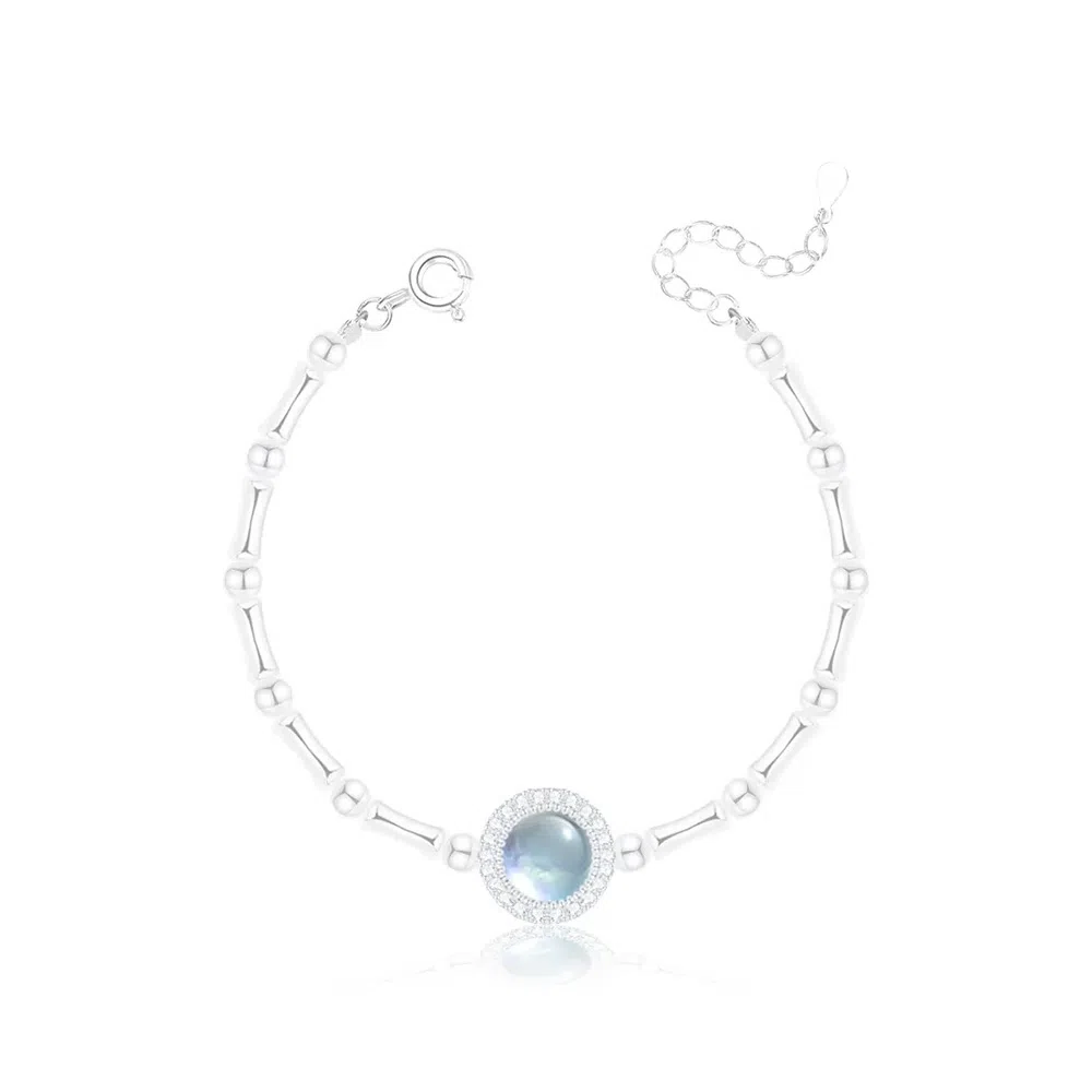 【S925纯银 节节高升】 七七银饰  小清新 转运本命年 高级感轻奢精致小众设计气质 前程似锦事业有成 好运 学生 琉璃 手链 女款