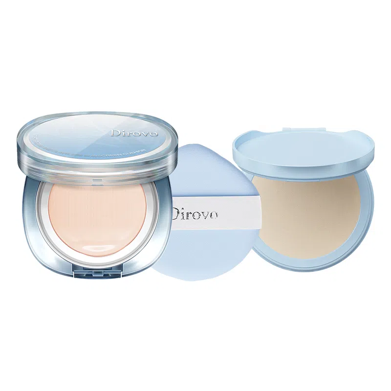 蒂洛薇 冰川防晒遮瑕气垫干皮清透奶油肌自然防水彩妆 不卡粉不脱妆修饰肤色持久自然防水彩妆 中性肌