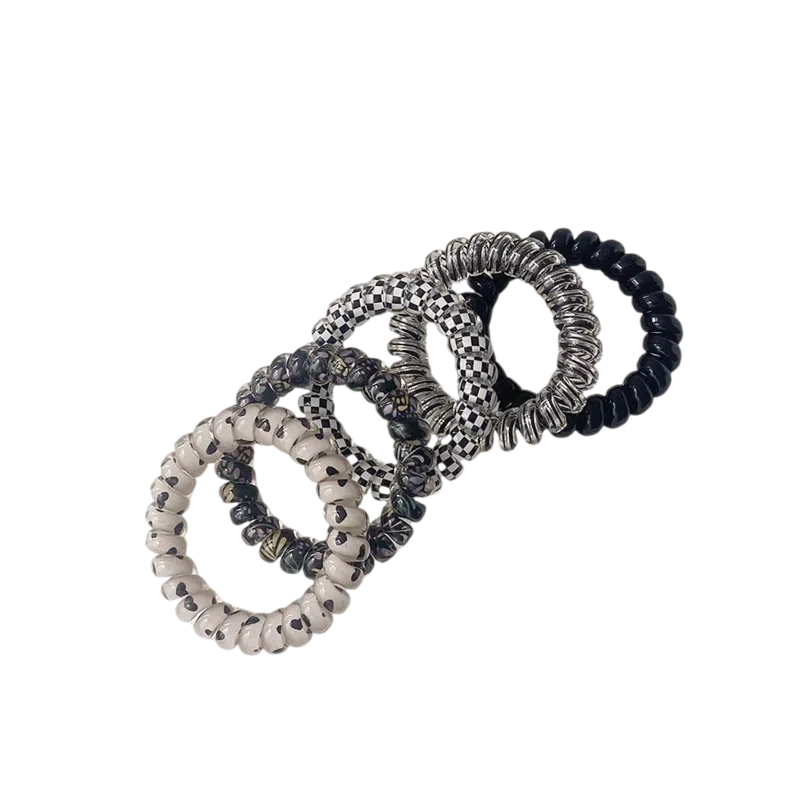 希铃 果冻彩色系列 电话圈组合款 树脂 发圈/头绳 女款