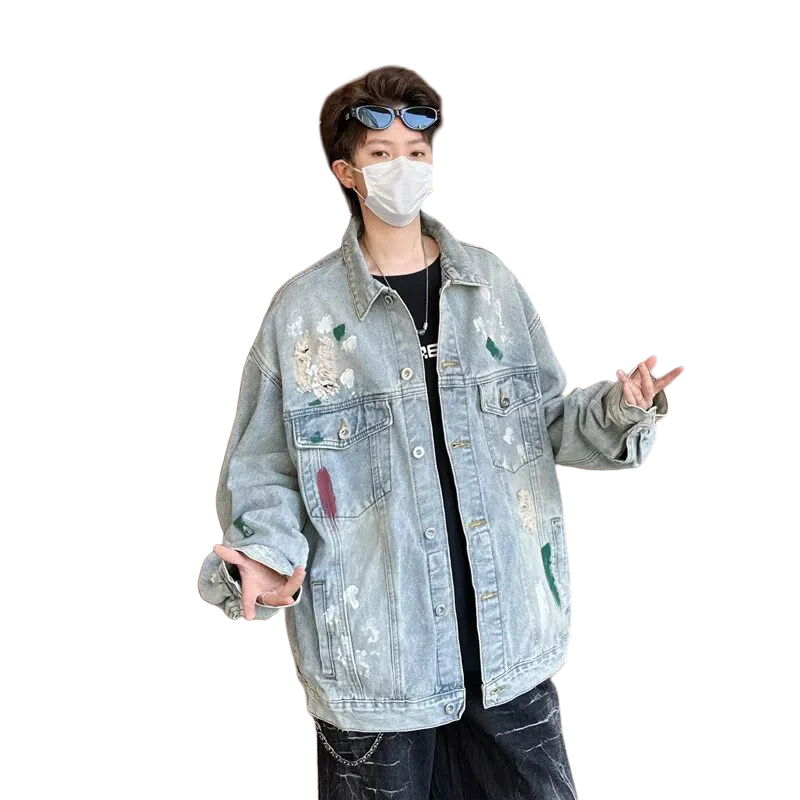 MARTHENAUT Vintage Painted Denim Jacket