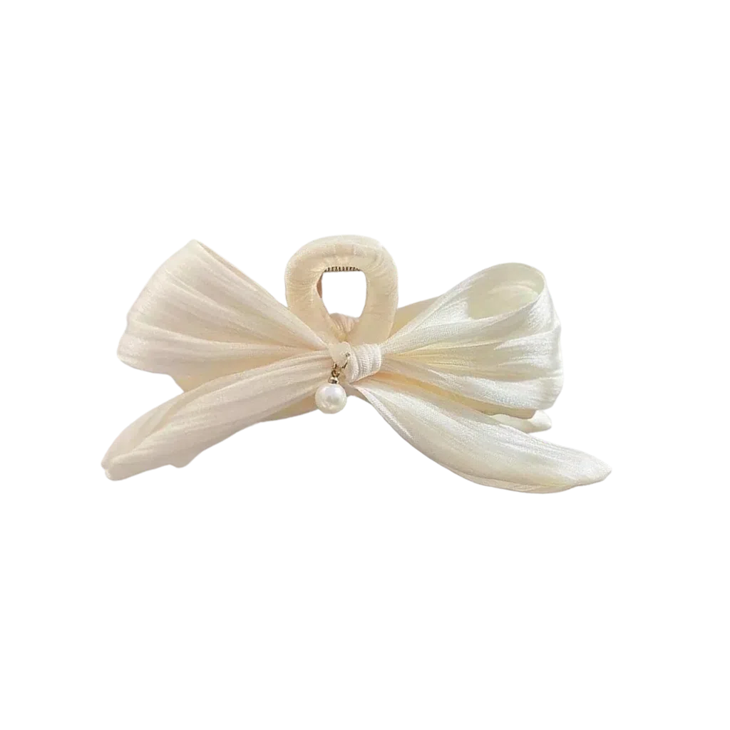 希铃 气质优雅法式蝴蝶结大号#好运 网纱 发夹 女款