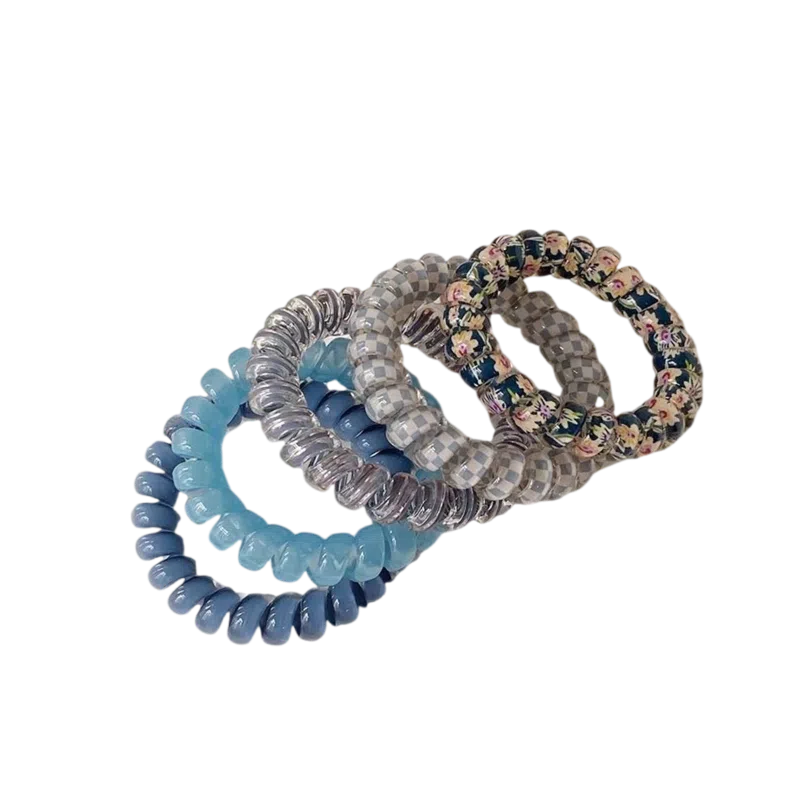 希铃 果冻彩色系列 电话圈组合款 树脂 发圈/头绳 女款