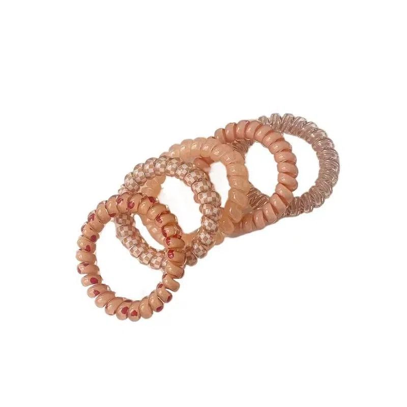 希铃 果冻彩色系列 电话圈组合款 树脂 发圈/头绳 女款