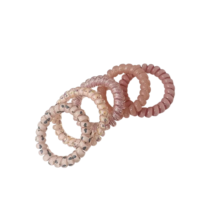 希铃 果冻彩色系列 电话圈组合款 树脂 发圈/头绳 女款