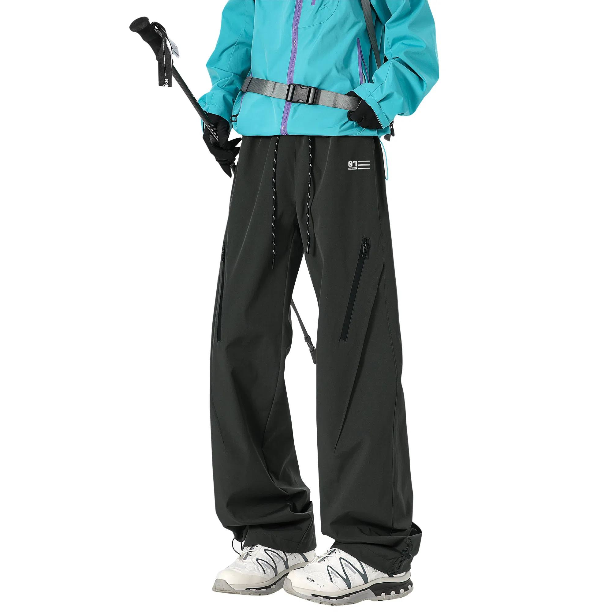 王者荣耀 美式高街反光多口袋工装裤宽松舒适户外徒步爬山运动时尚百搭休闲裤 鲁班七号款 男女同款