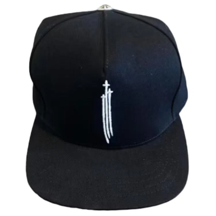 Chrome Hearts Embroidered Cotton Baseball Cap Black