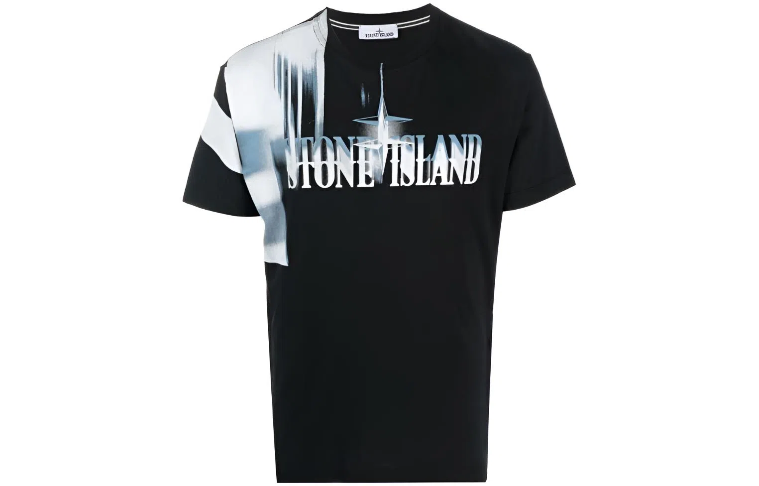 Stone Island FW22 Logo Print T-Shirt Black