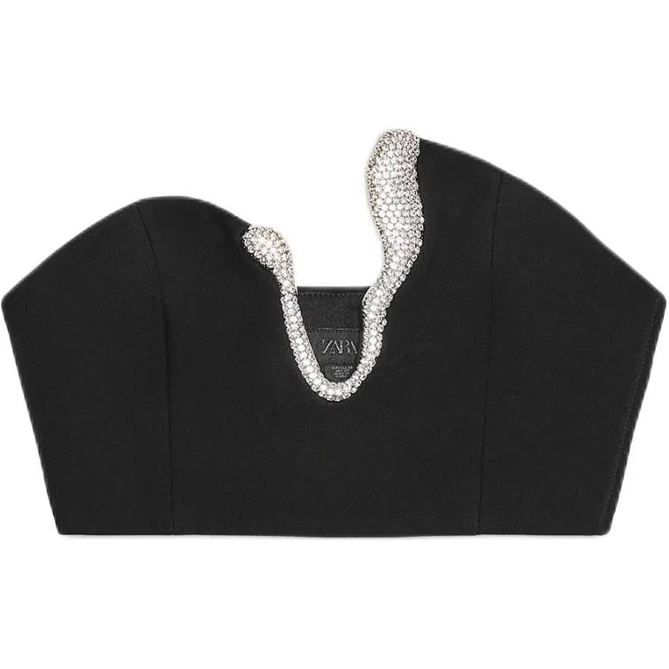 ZARA Asymmetric Off-Shoulder Bustier