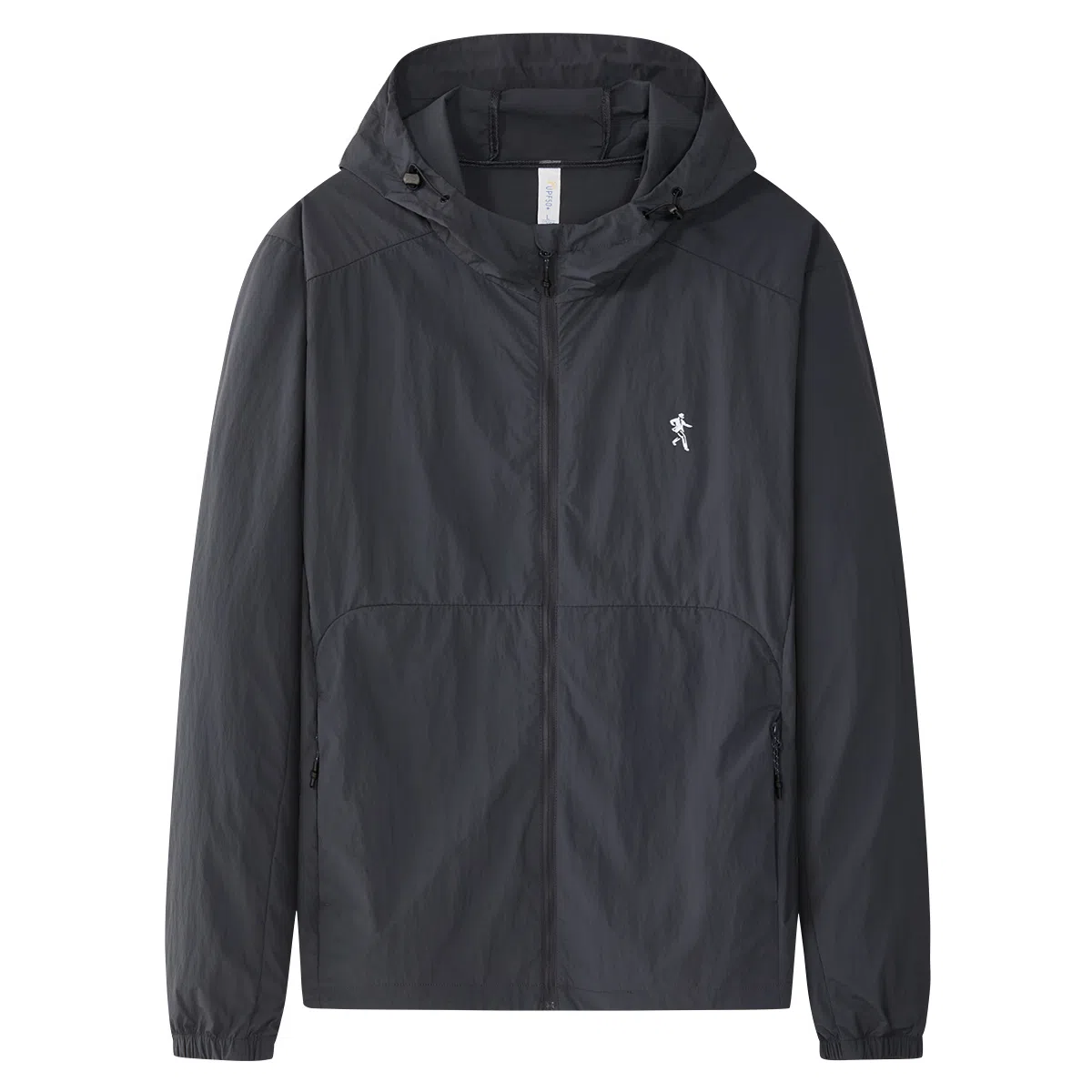 与狼共舞 速干抗皱时尚连帽舒适透气户外防水防紫外线轻薄防晒服 男款