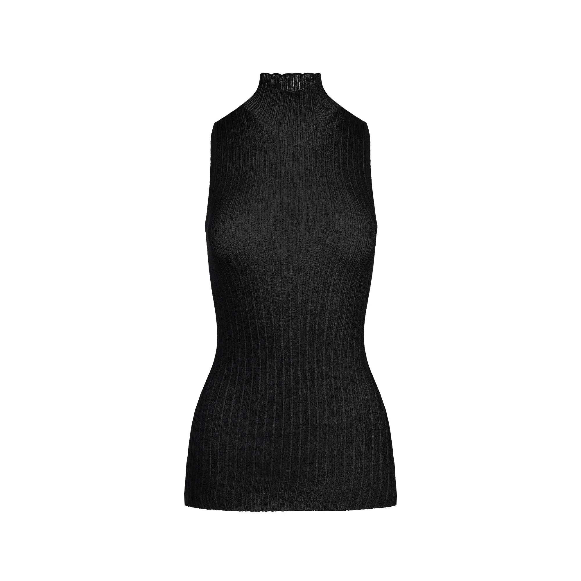 SKIMS FW25 Sheer Knit Mock Neck Tunic