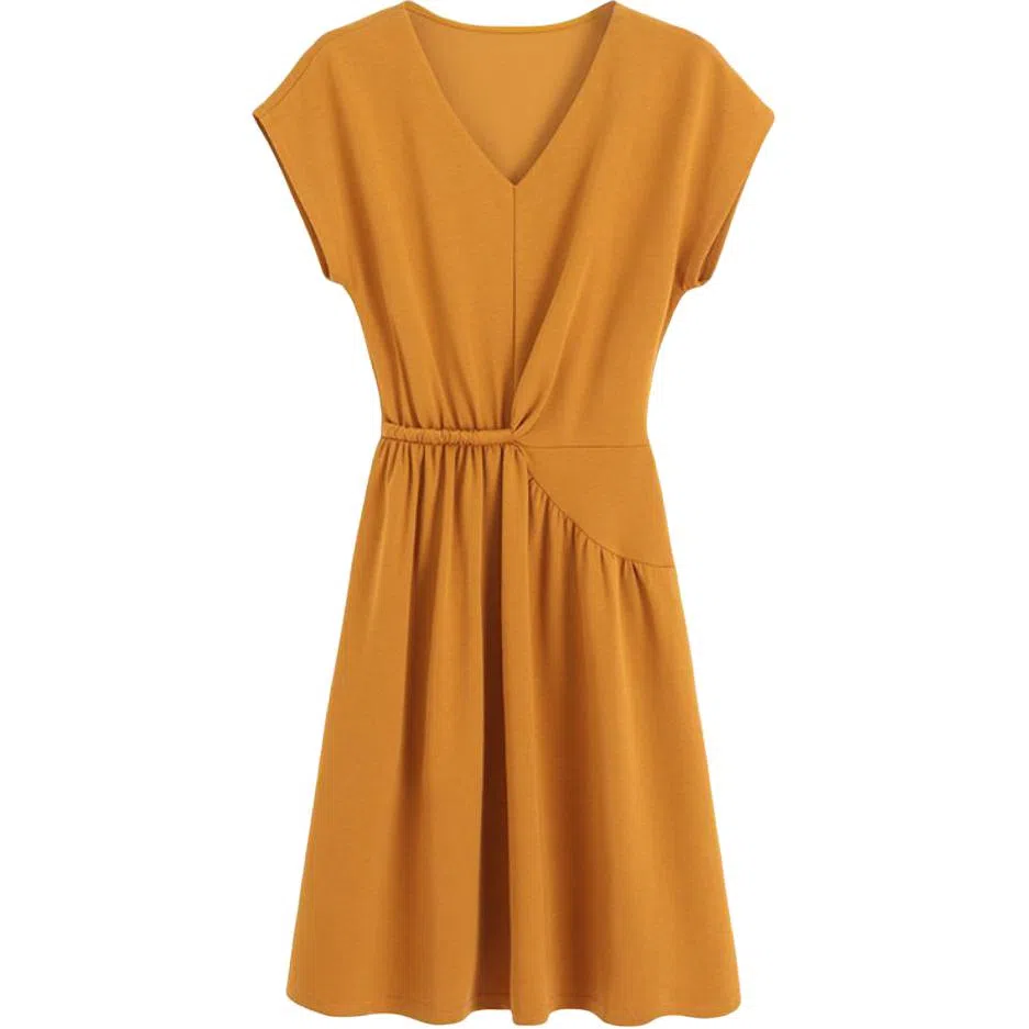 沐晓欣 百搭潮流时尚舒适短袖连衣裙 女款