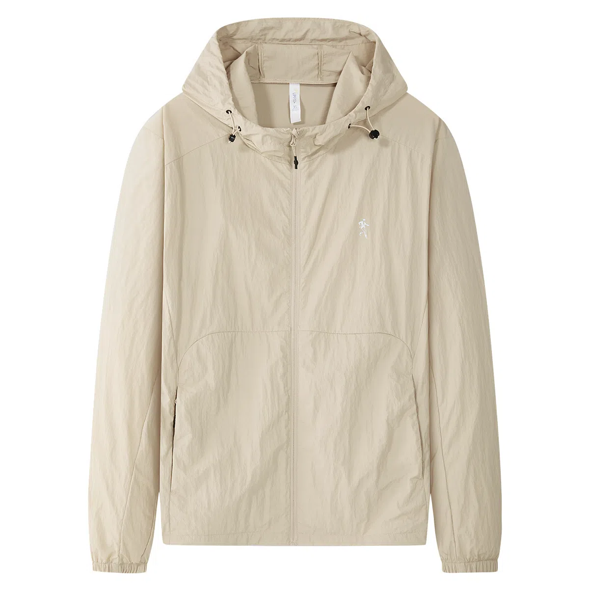 与狼共舞 速干抗皱时尚连帽舒适透气户外防水防紫外线轻薄防晒服 男款