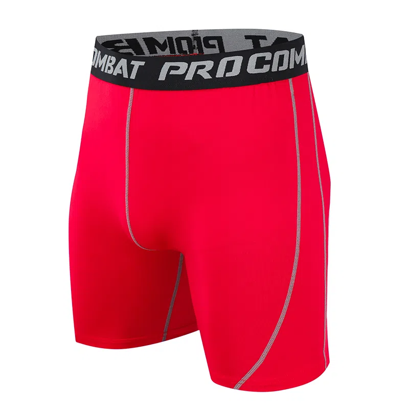 左岸 紧身男夏季轻薄透气弹力速干裤男学生篮球五分打底裤休闲跑步田径训练裤健身裤子薄款修身显瘦运动短裤 男款