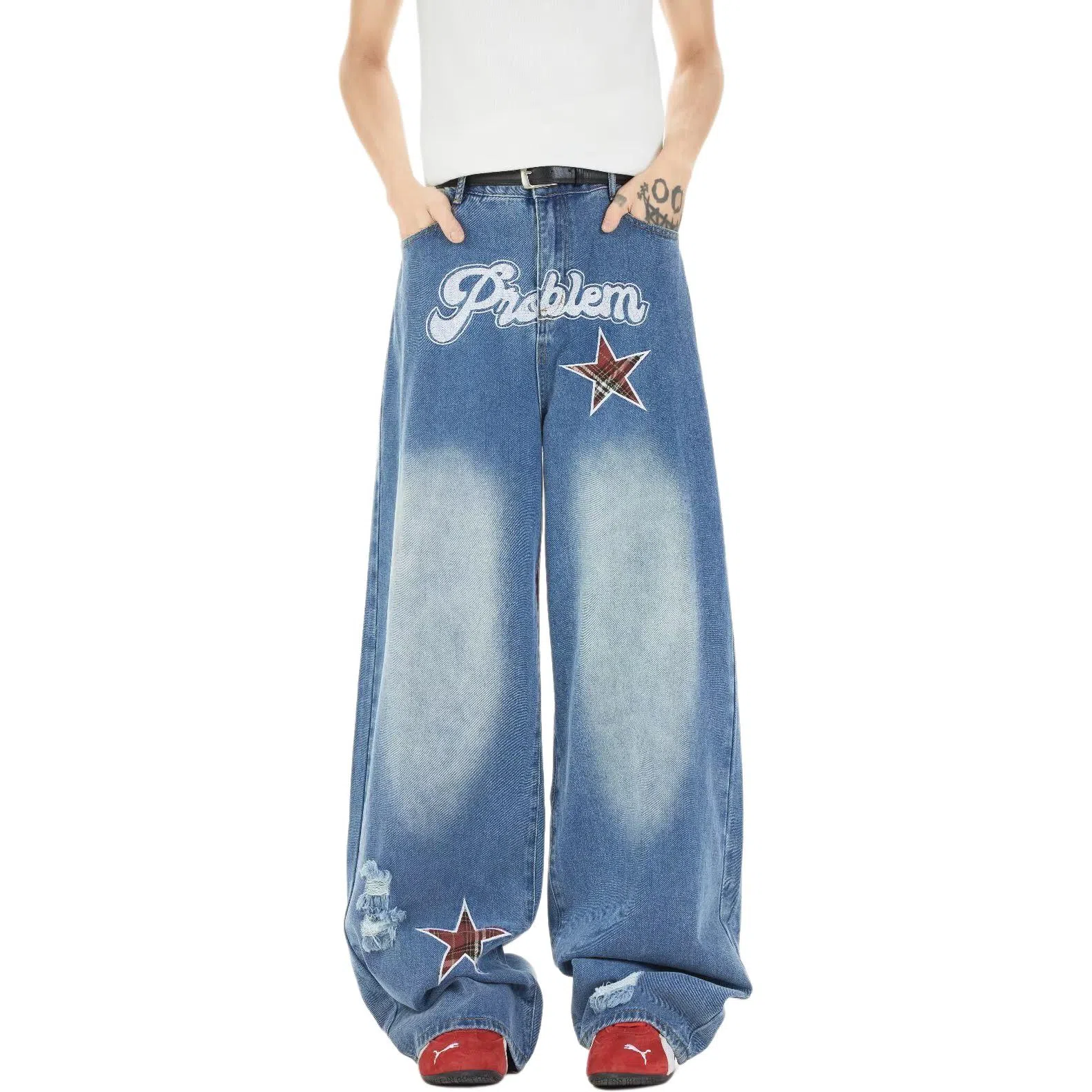 Pirkadat Vintage Wide-Leg Jeans