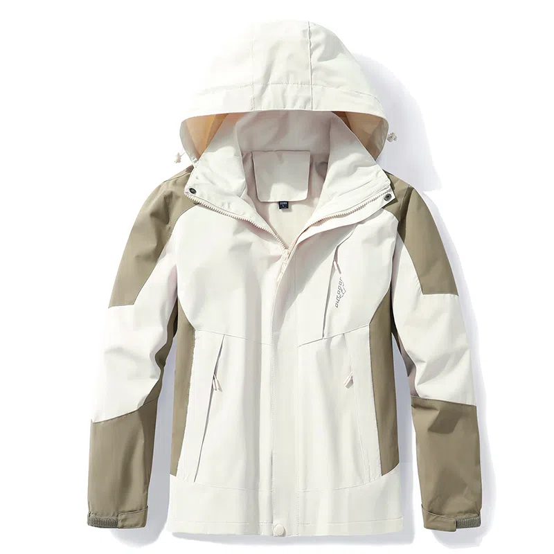 户外潮流长袖连帽三合一加厚运动外套 冲锋衣 男款