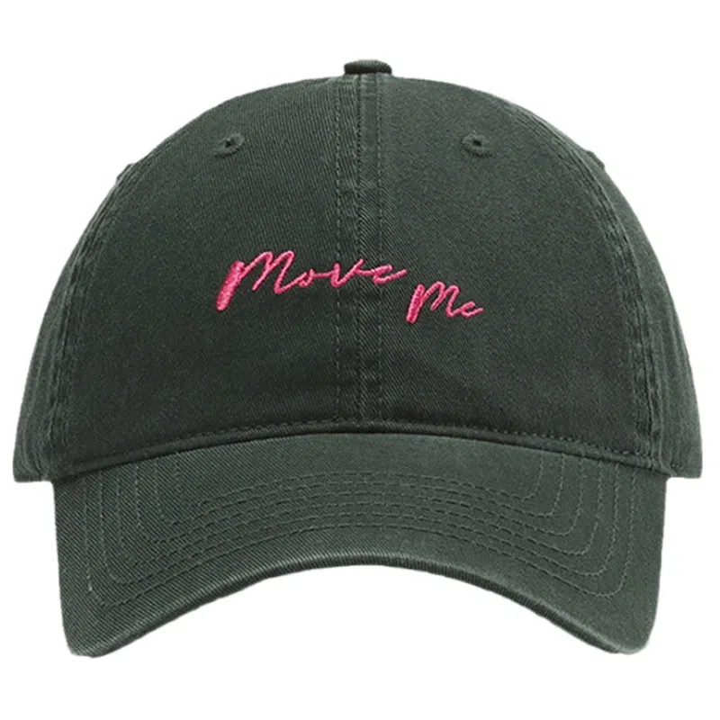 韩版字母刺绣百搭显脸小透气 棉与聚酯纤维材质 鸭舌帽 男女同款情侣款