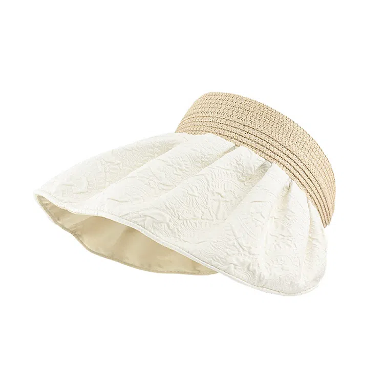 浪莎 沙滩清新透气轻盈舒适双面穿戴户外高街 聚酯纤维 防晒帽 女款