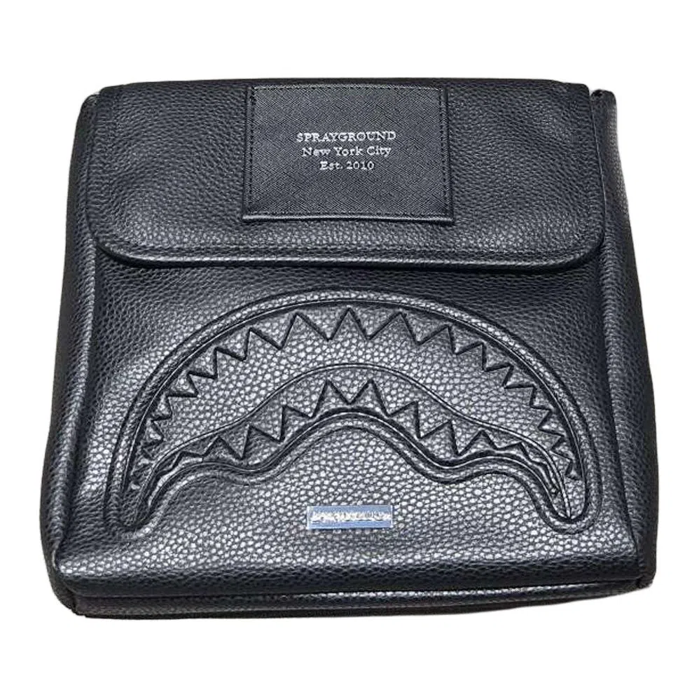 Sprayground PVC Messenger Bag Black