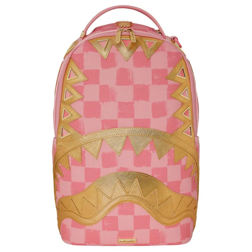 SPRAYGROUND Gold Shark Mouth Backpack