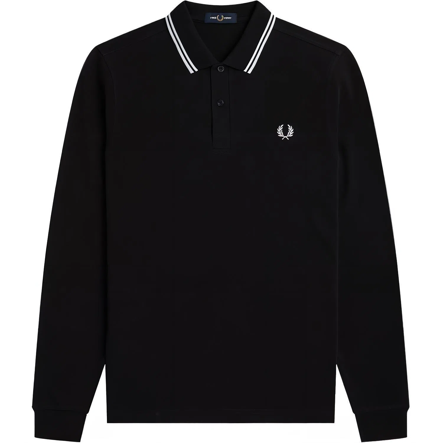 Fred Perry Long Sleeve Polo Black