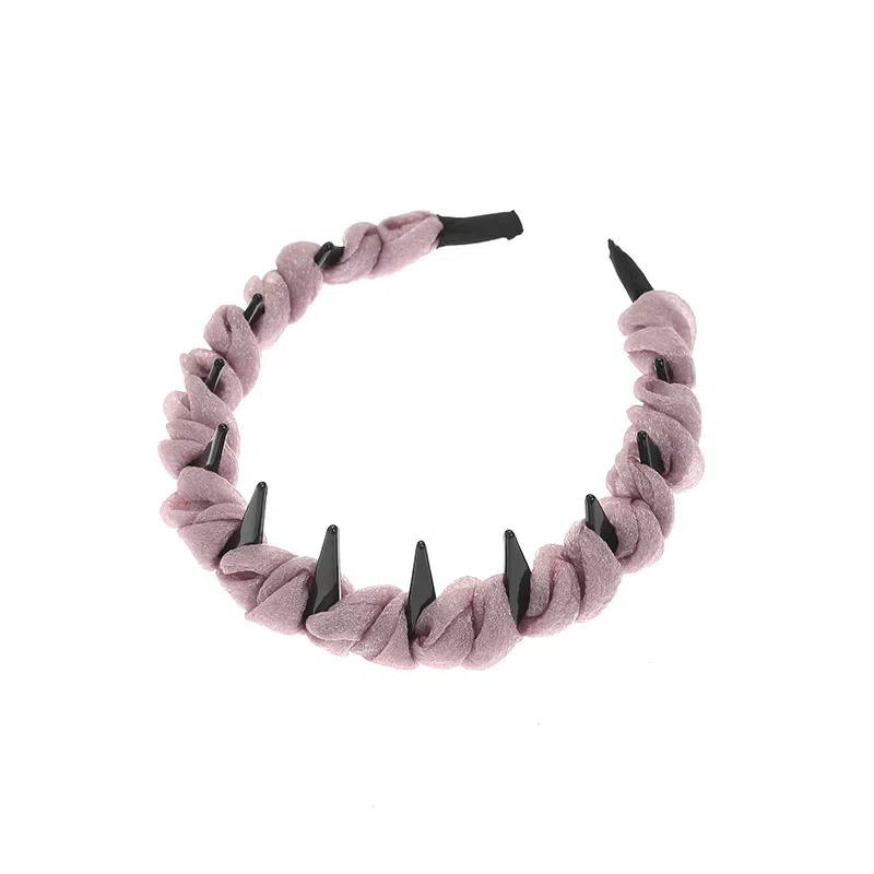 如花梦 高级感 小香风气质百搭防滑褶皱波浪 布艺 发箍 女款