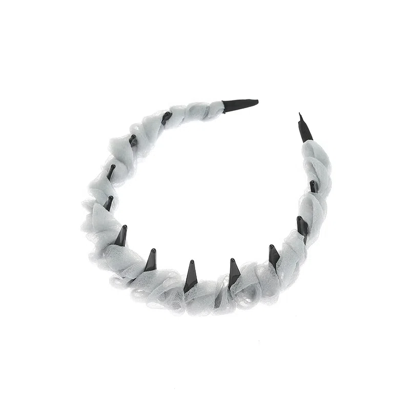 如花梦 高级感 小香风气质百搭防滑褶皱波浪 布艺 发箍 女款