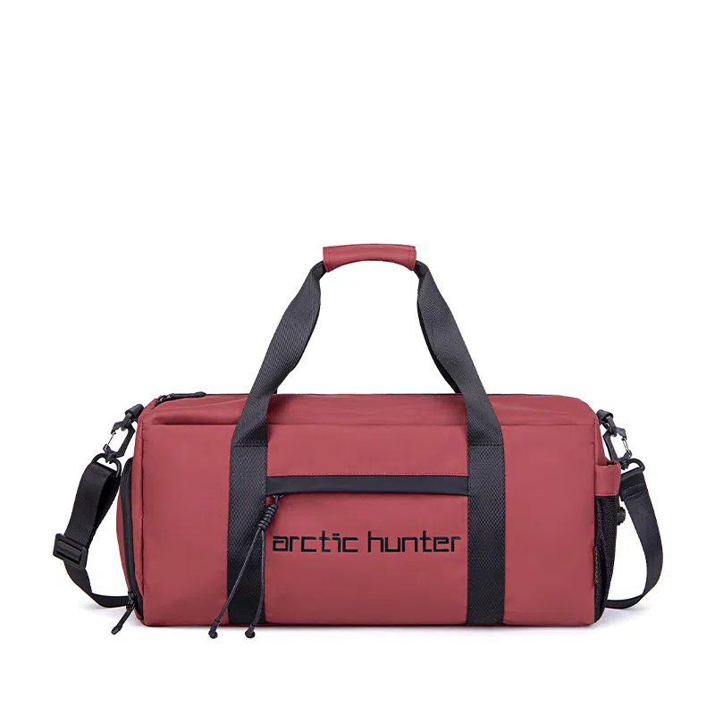 北极猎人 日常通勤健身多功能潮流独立鞋仓干湿分离旅行大容量简约时尚学生出游高颜值防水 涤纶 健身包斜挎包旅行包 男女同款情侣款 多色