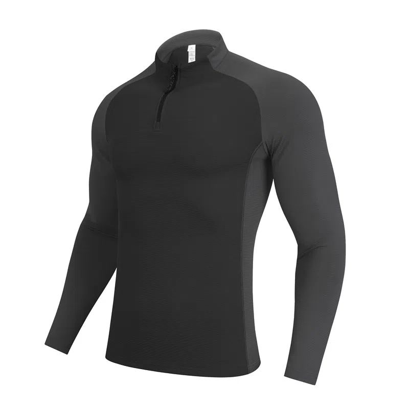 休闲运动必备吸湿排汗透气弹力修身潮牌长袖衣健身衣 男女同款