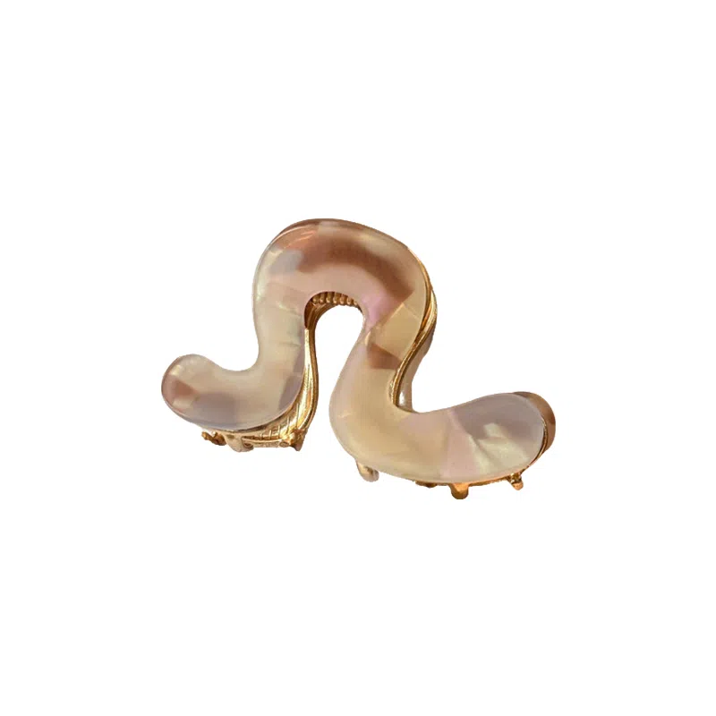 蒙妮 高级感简约几何 醋酸 发夹 女款