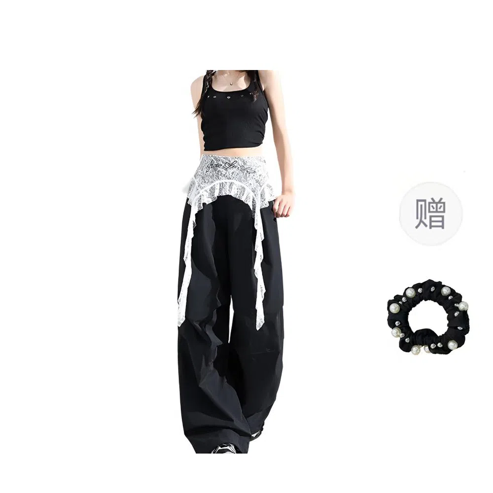 雾闪闪 时尚简约百搭通勤休闲裤 女款