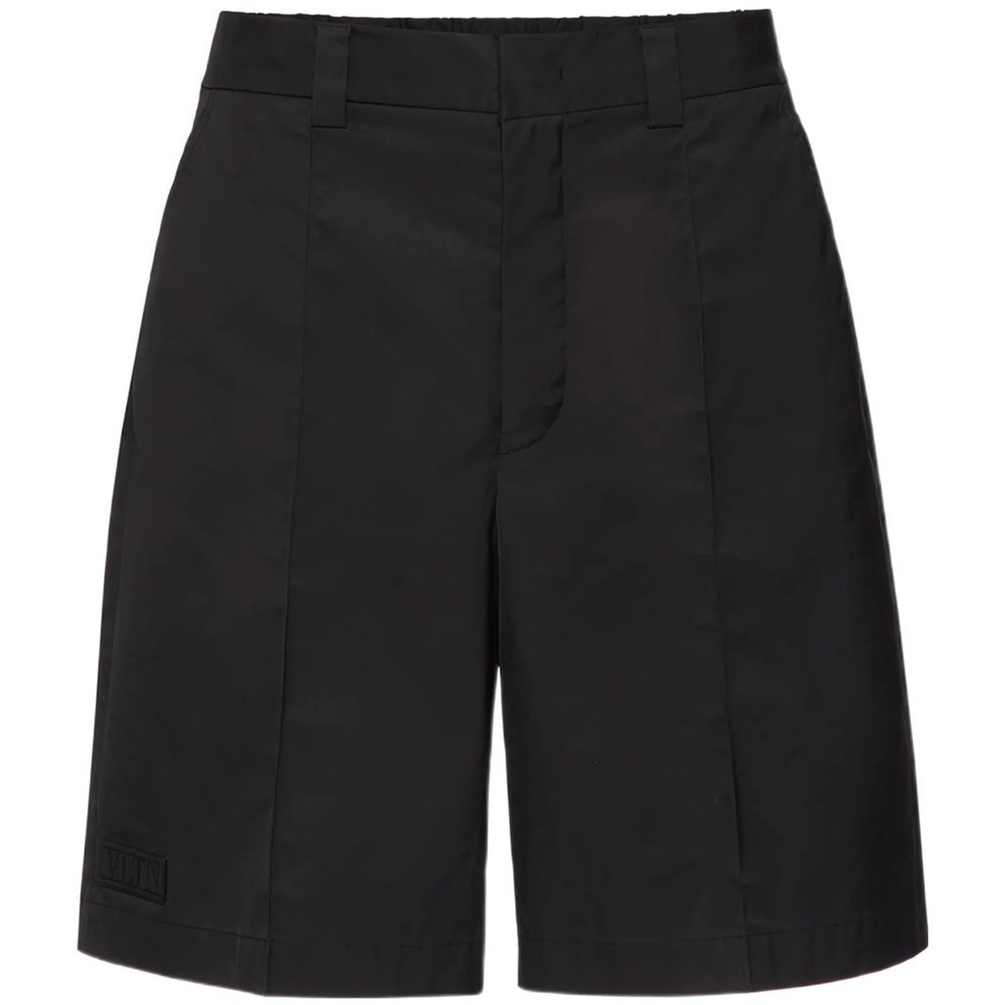 Valentino Vltn Tag Black Bermuda Shorts